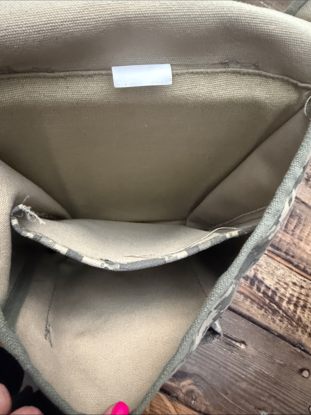 Men's Digital Camo Crossbody Bag - Olive Green - Picture 4 of 4